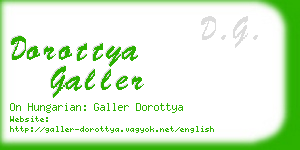 dorottya galler business card